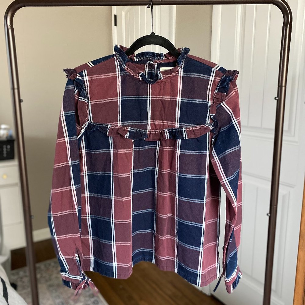 Like NEW | Current/Elliot | Medium Ruffle Top
